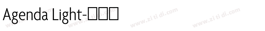 Agenda Light字体转换